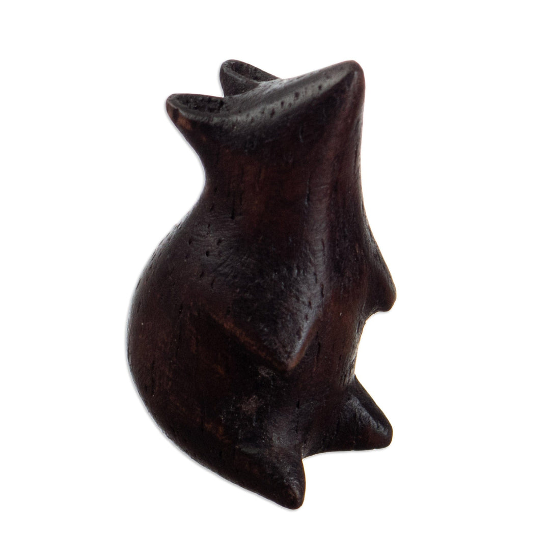 Hand-Carved Cedarwood Sculptures from Peru (Pair) - Perfect Opposites