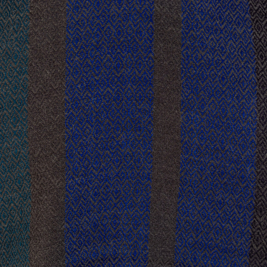 Handloomed Unisex Baby Alpaca Blend Scarf in Blue - Winds of the Andes