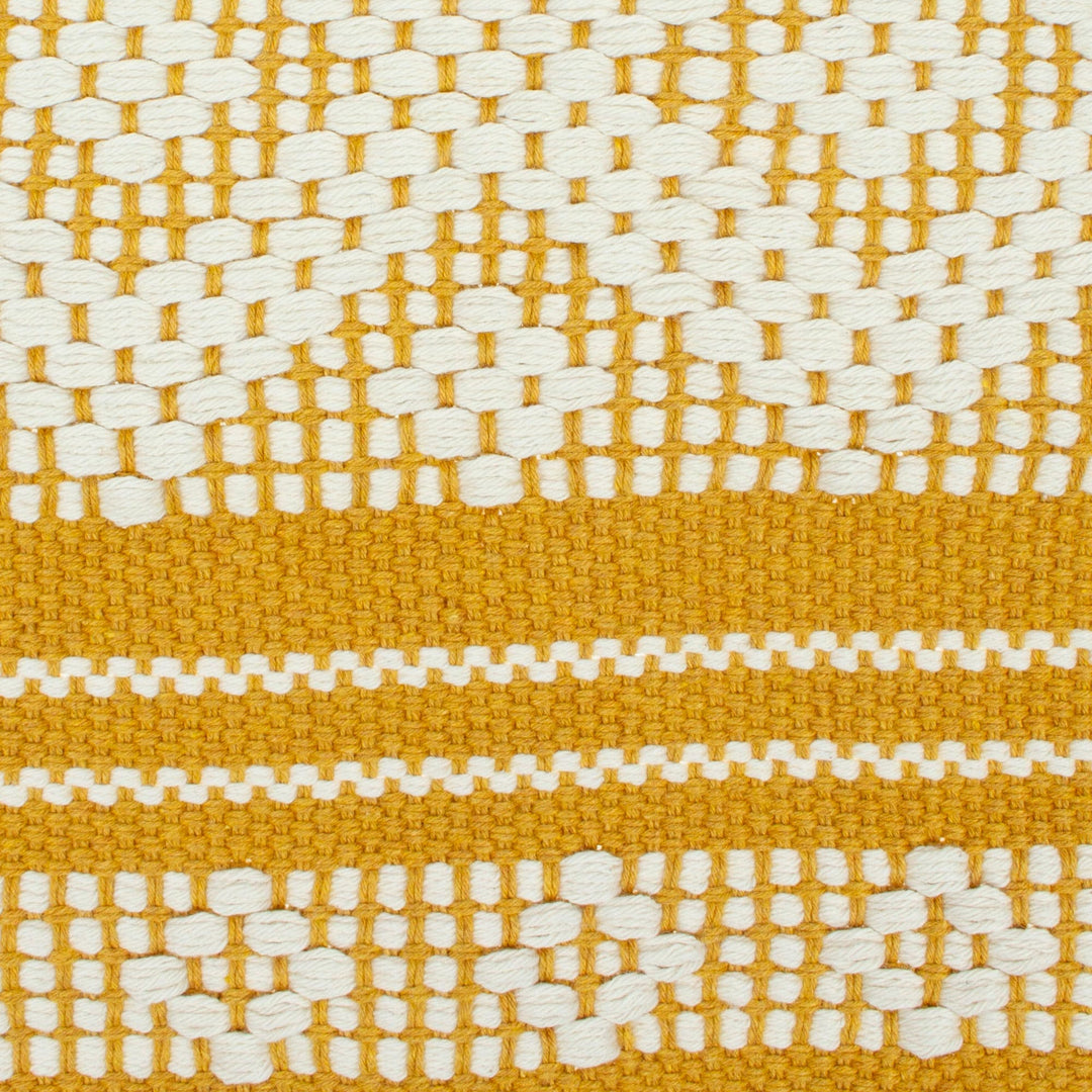 Set of 4 Yellow Placemats Handloomed in Mexico - Home Warmth in Yellow