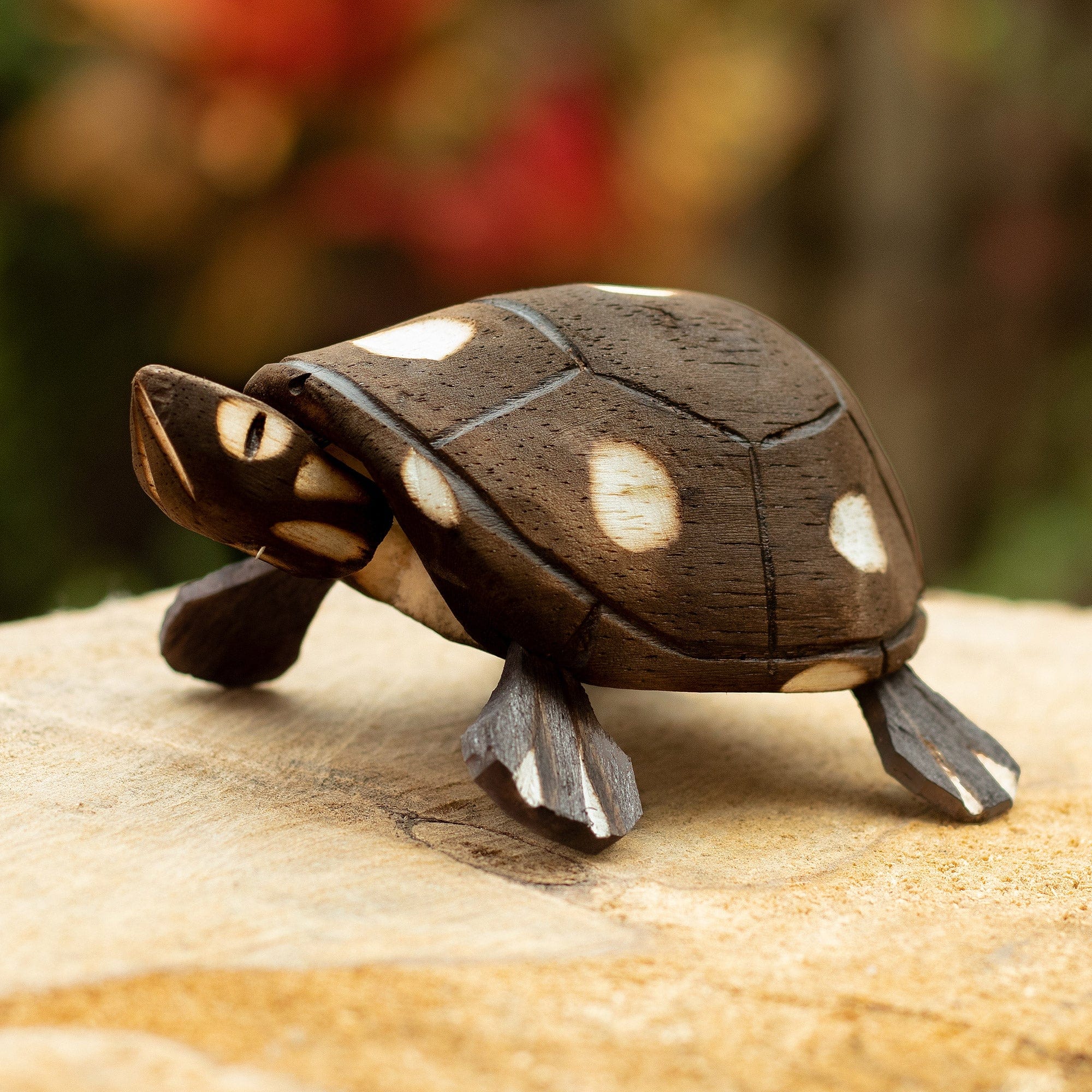 Handmade Wooden Tortoise from the Peruvian Amazon - Rainforest Tortois ...