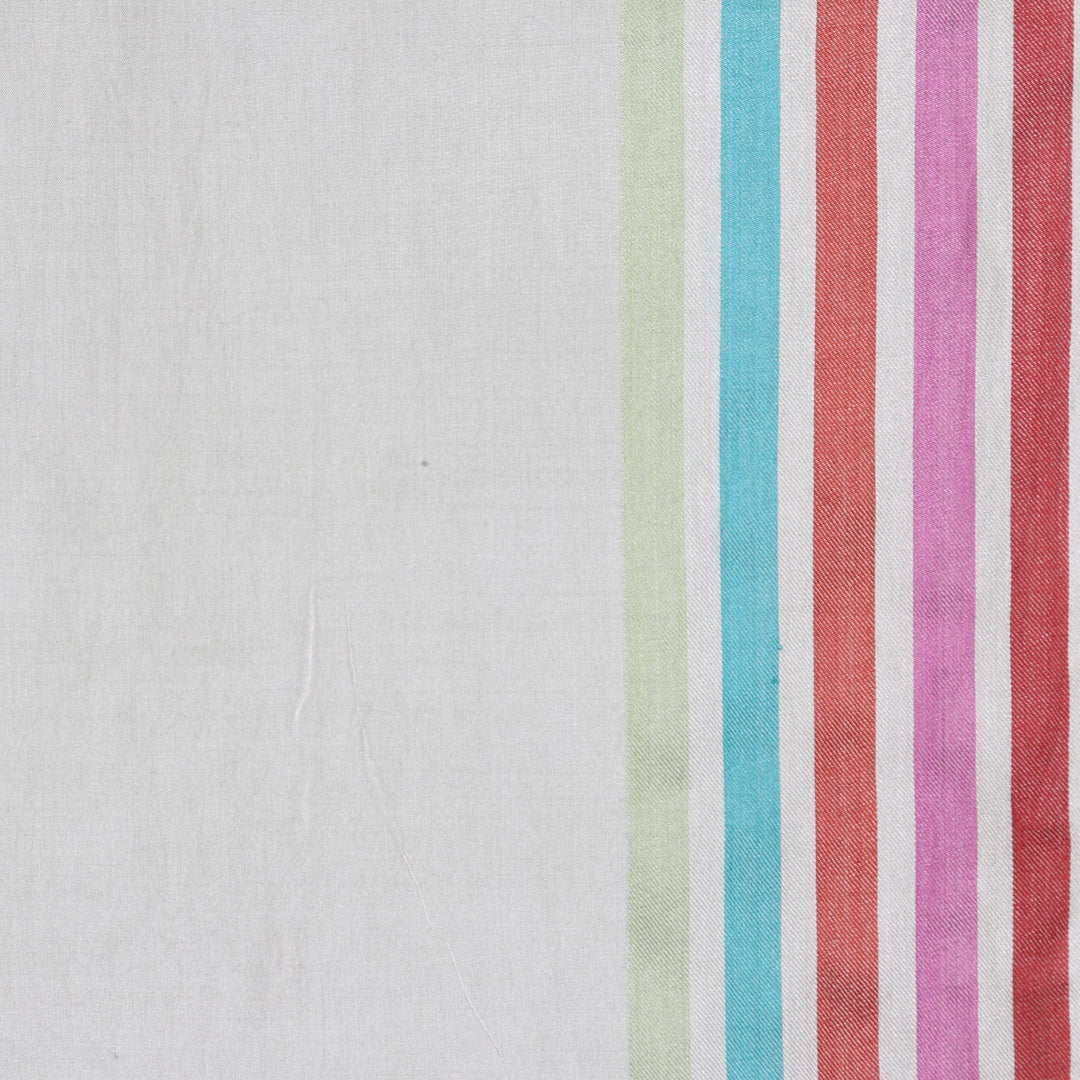 Handloomed Striped Silk Shawl in Laurel - Laurel Charm