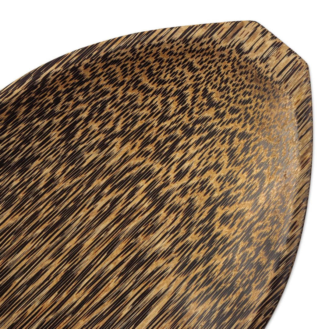 Chambira Wood Platter Hand-Carved in Peru - Sharing Ritual
