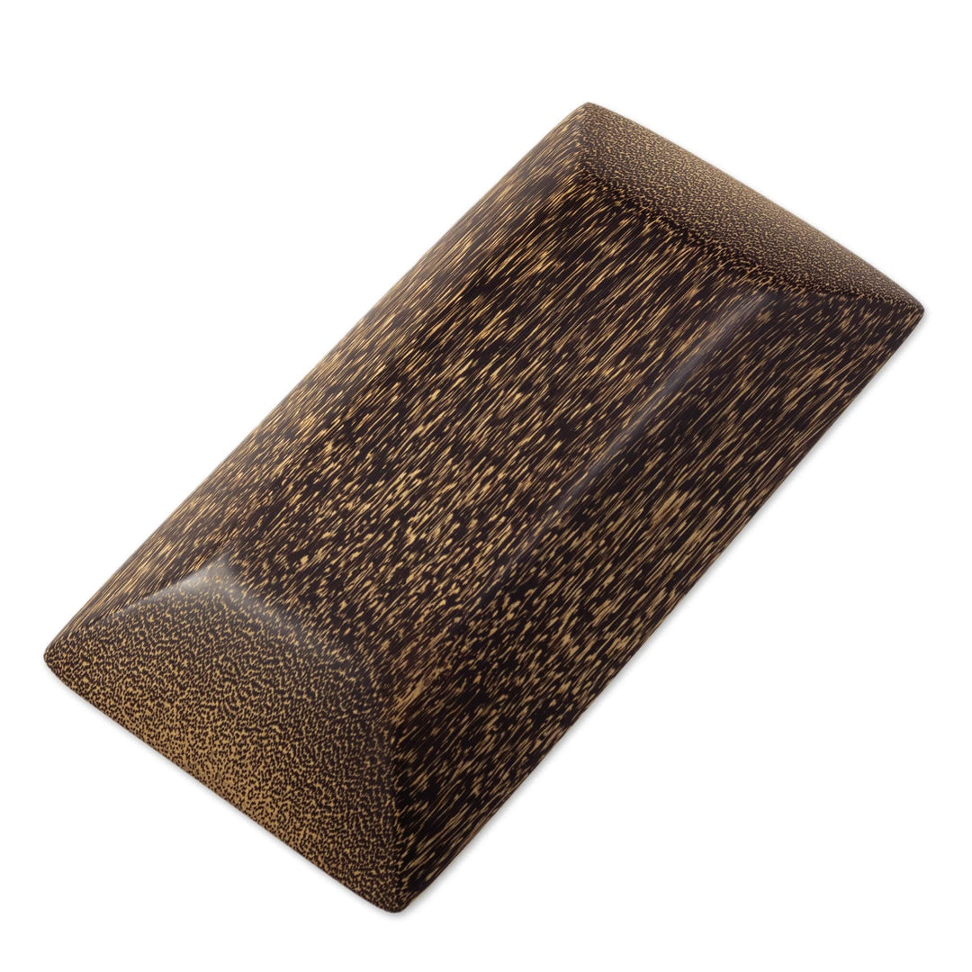 Hand-Carved Chambira Wood Platter from Peru - Mystical Delicacies