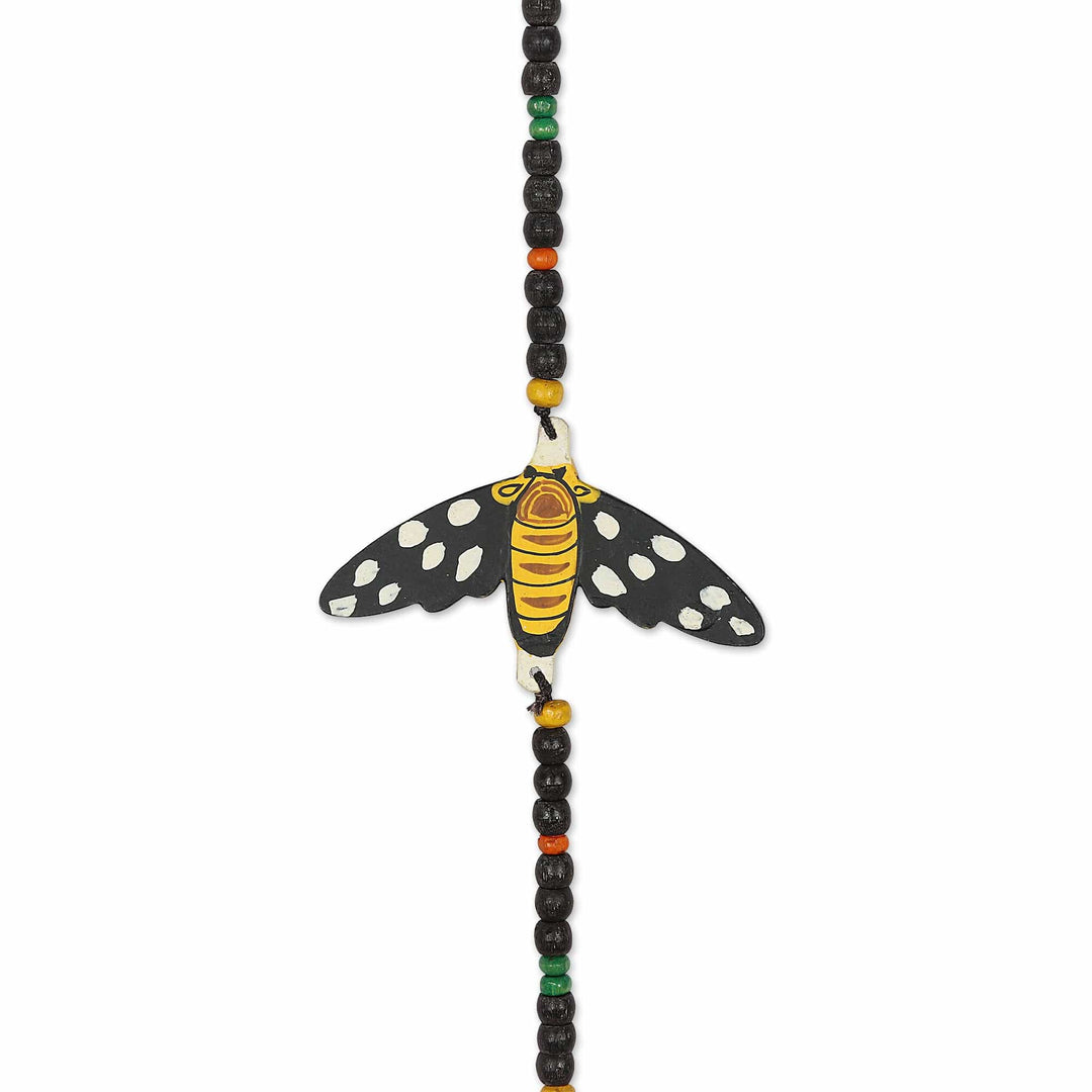 Colorful Mango Wood Wall Accent with Butterflies - Illusion Butterflies