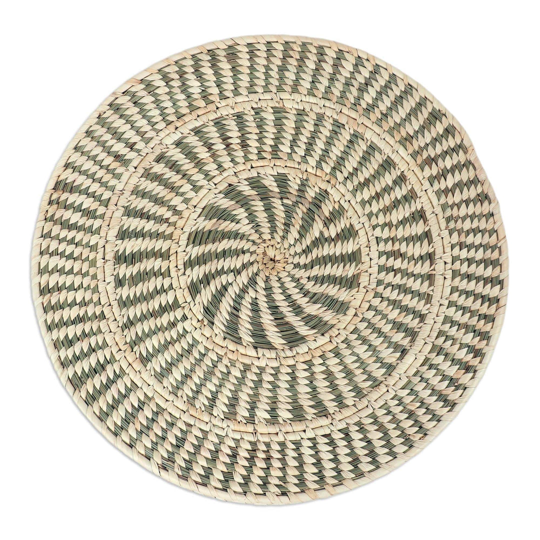 Set of 4 Natural Fiber Round Mandala Placemats - Glorious Mandala
