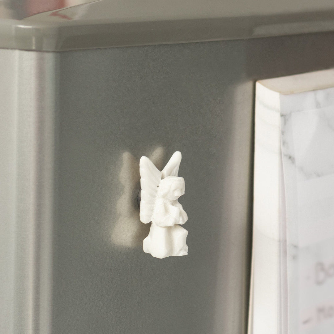 Alabaster Stone Magnet - Angel
