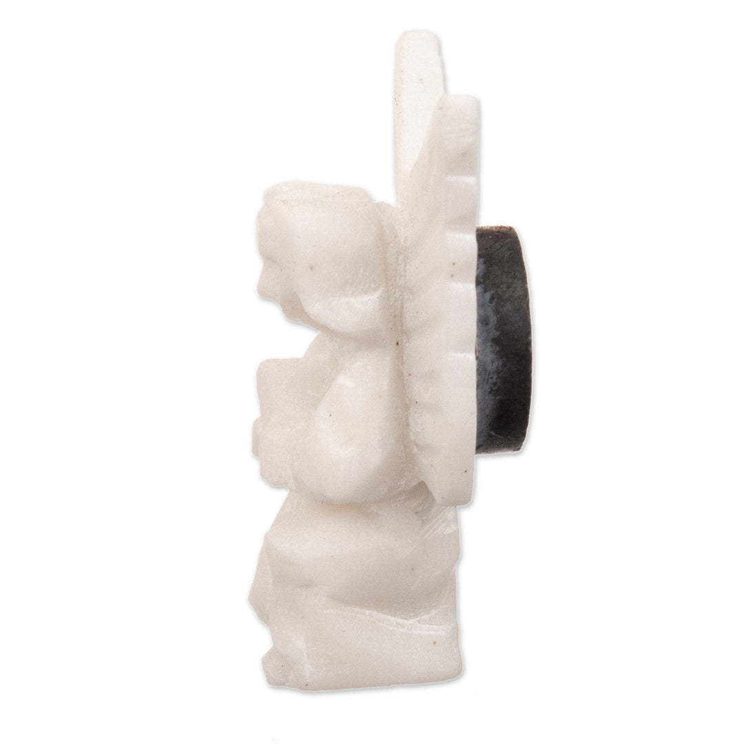 Alabaster Stone Magnet - Angel