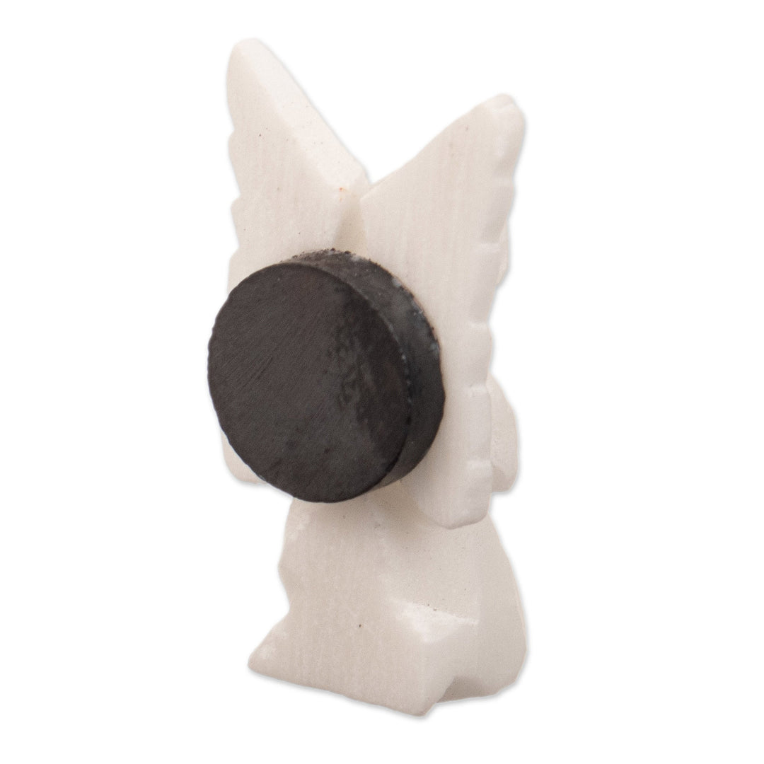 Alabaster Stone Magnet - Angel