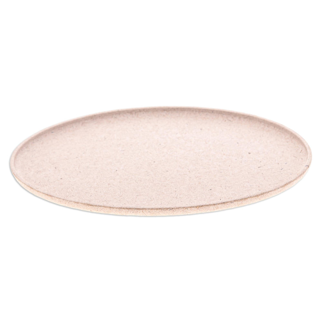 Oval Bio-Composite Tray Made from Rice Husks in Thailand - Refined Oval