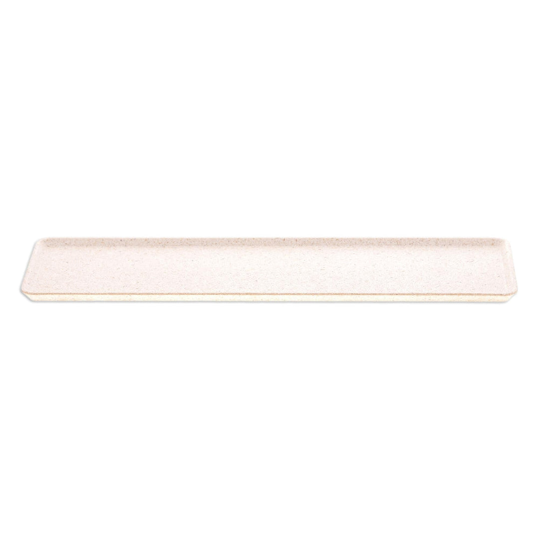 Rectangle Ivory Bio-Composite Tray Made from Rice Husks - Ivory Invention