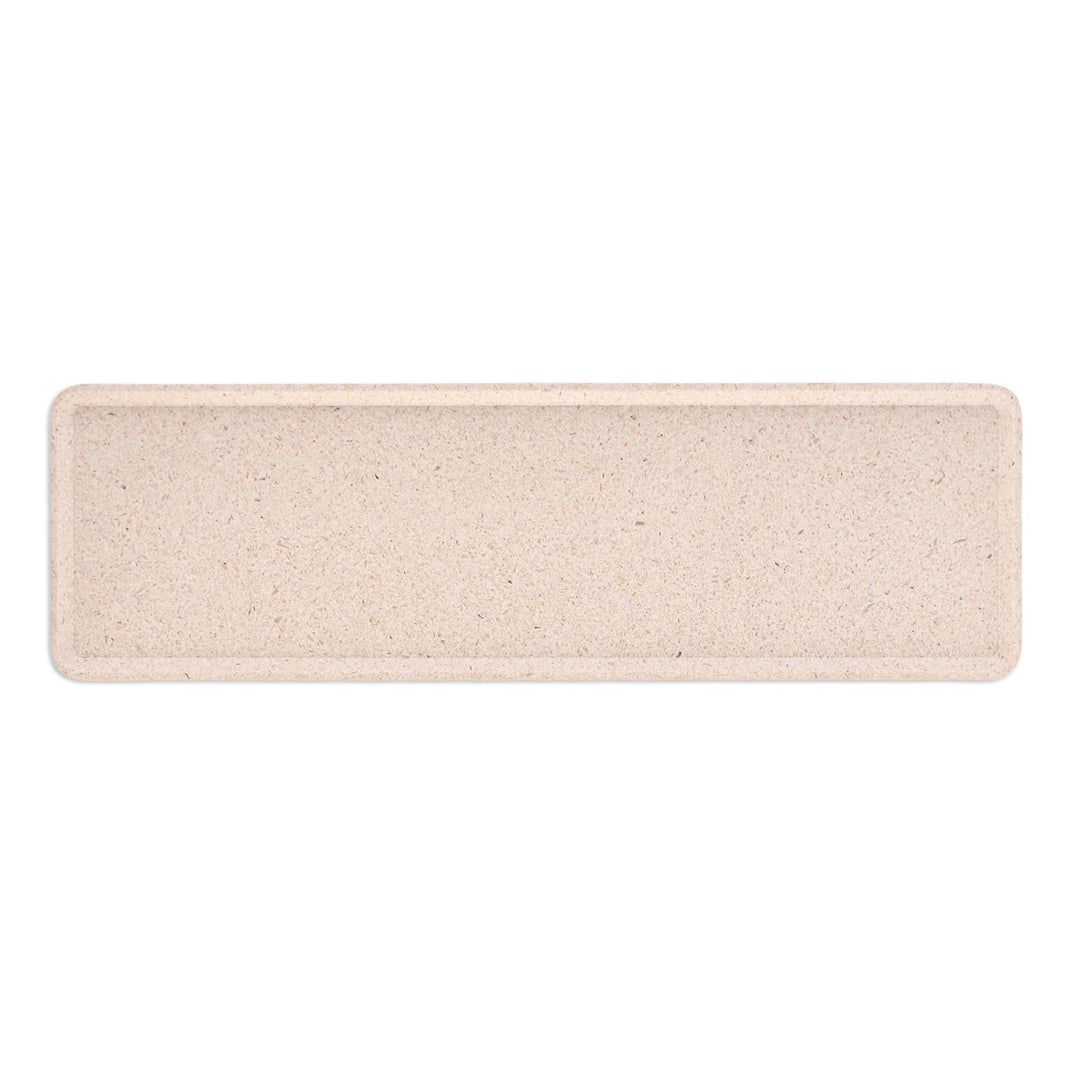 Rectangle Ivory Bio-Composite Tray Made from Rice Husks - Ivory Invention