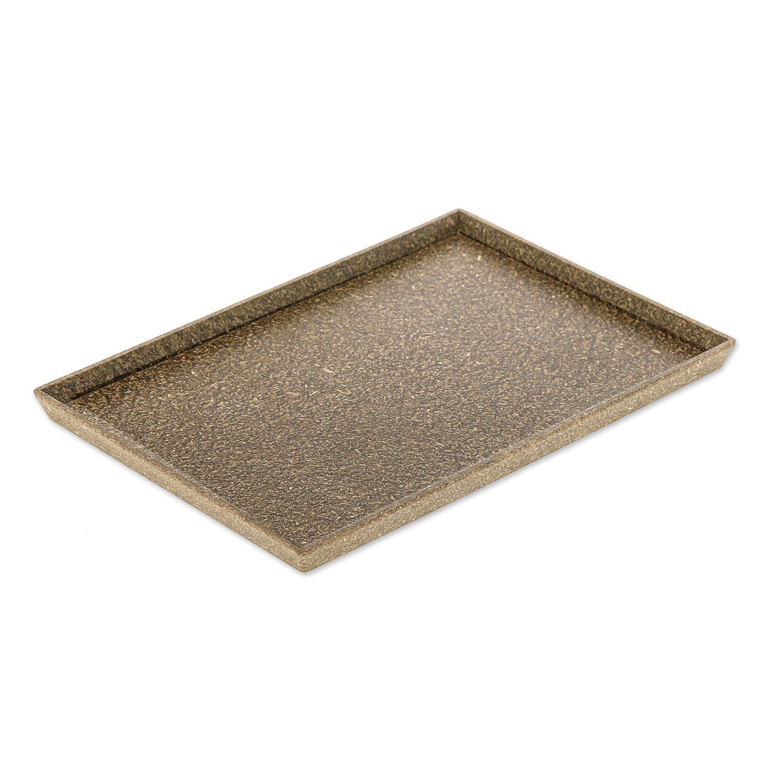 Empty Rice Tray Dark Green Recycled Rice Husk Bio-Composite Tray - Dark Green Environm ...