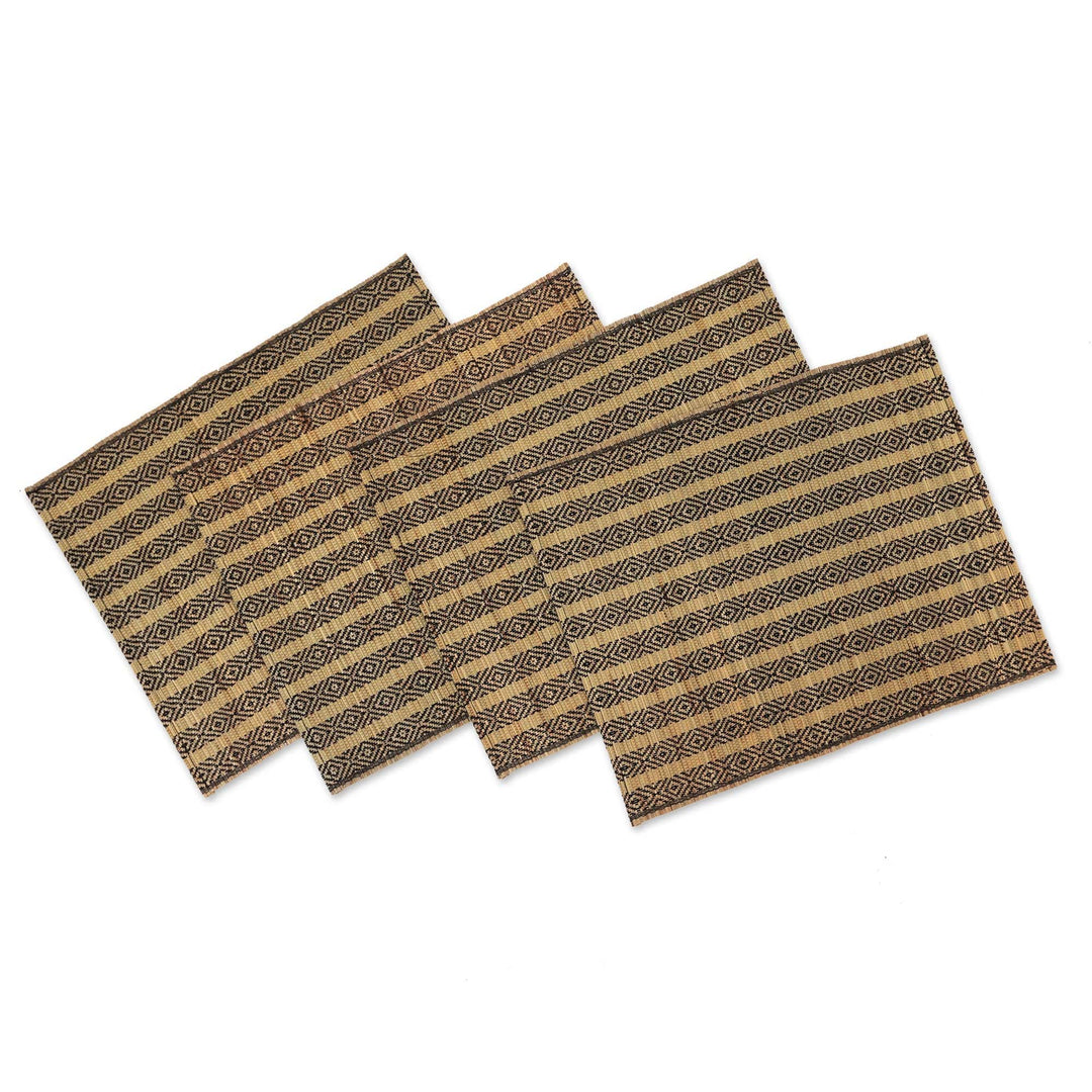 5-Piece Set Table Runner & Placemats Made from Cotton Blend - Songket Bali