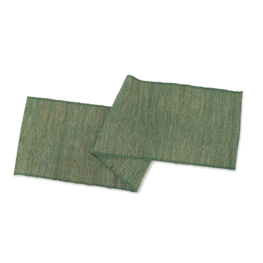 Table Runner Hand-Woven from Cotton and Natural Fibers - Summer Roots
