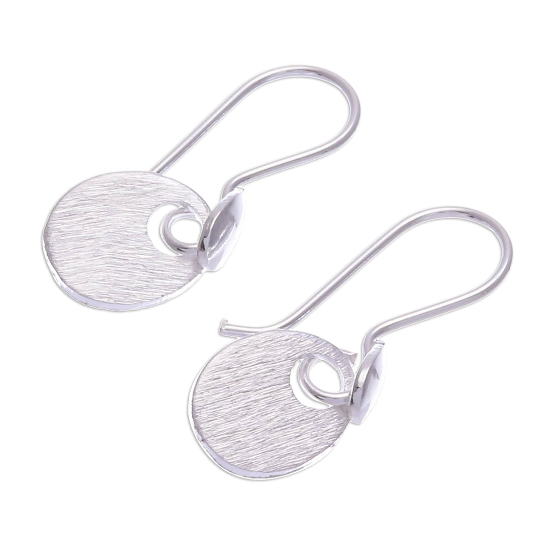 Sterling Silver Modern Dangle Earrings Crafted in Thailand - Nouvelle Glamour