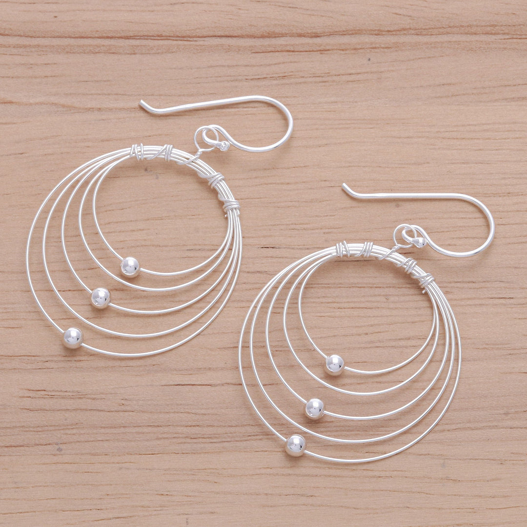 Sterling Silver Dangle Earrings Crafted in Thailand - Modernized Prophecies