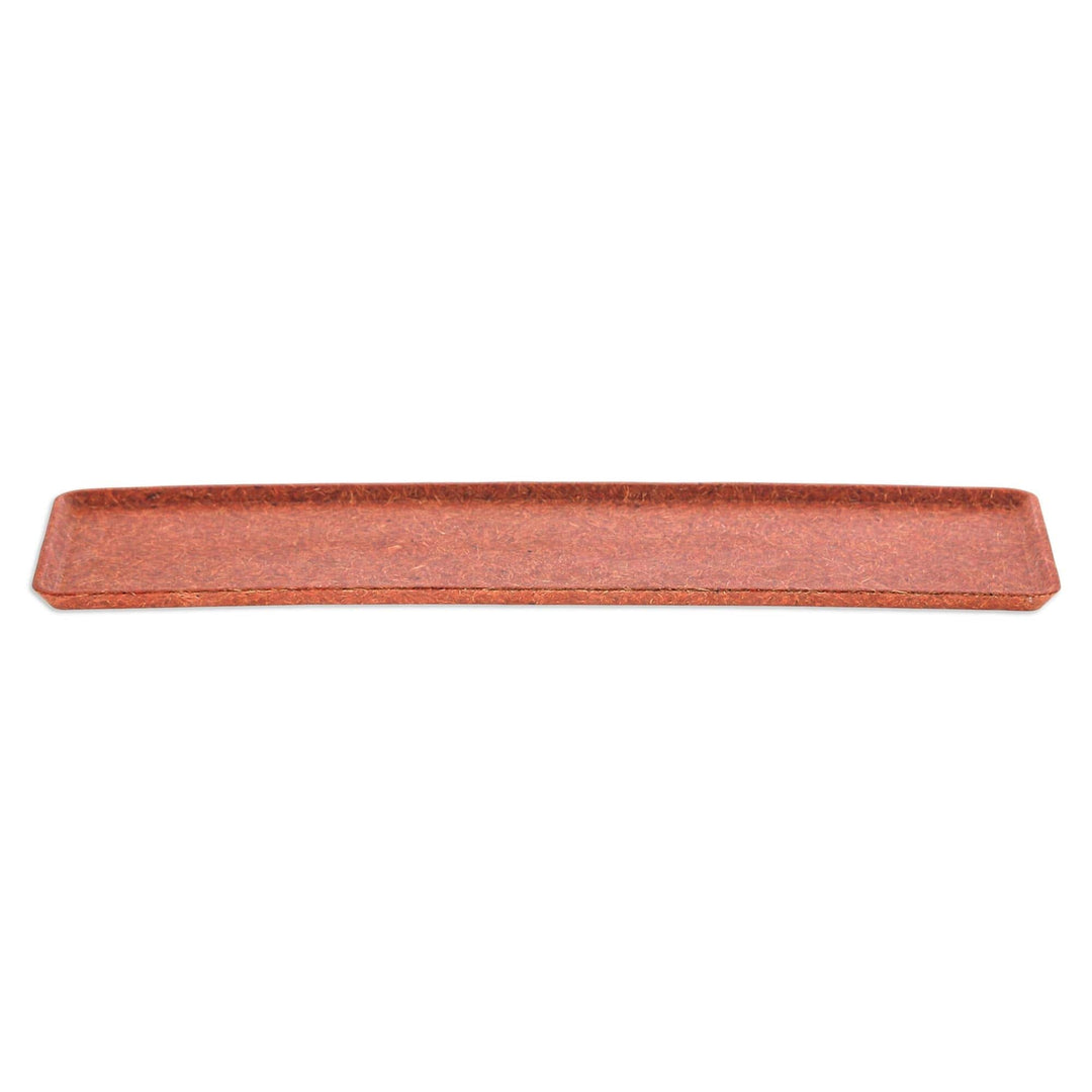 Rectangle Orange Bio-Composite Tray Made from Rice Husks - Orange Invention