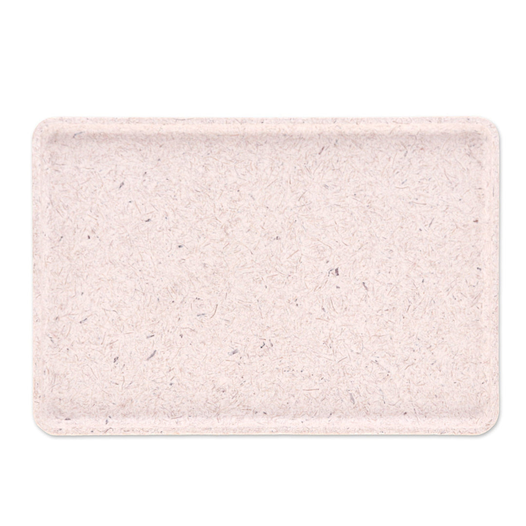 Geometric Recycled Coconut Fiber Bio-Composite Tray - Geometric Sides