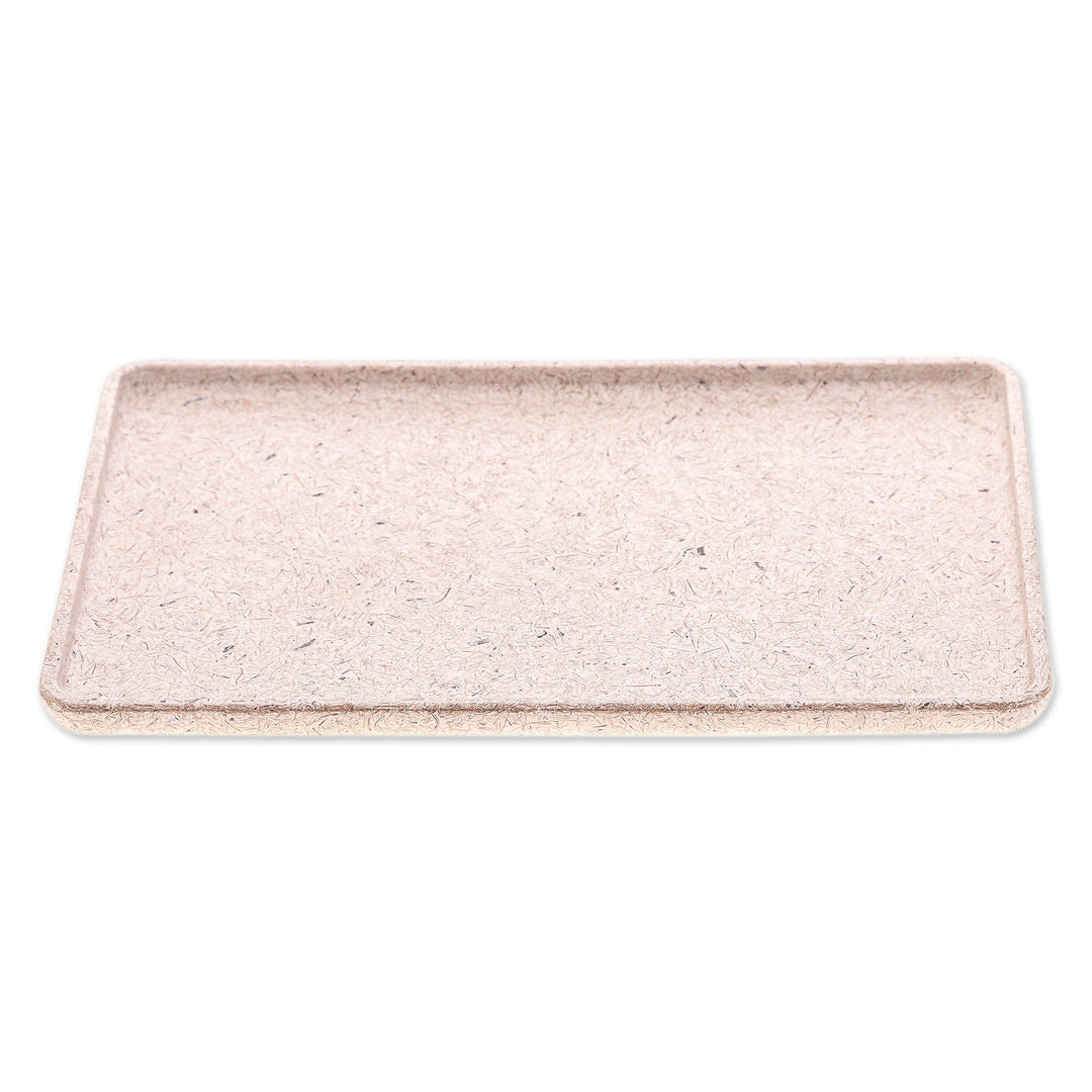 Geometric Recycled Coconut Fiber Bio-Composite Tray - Geometric Sides