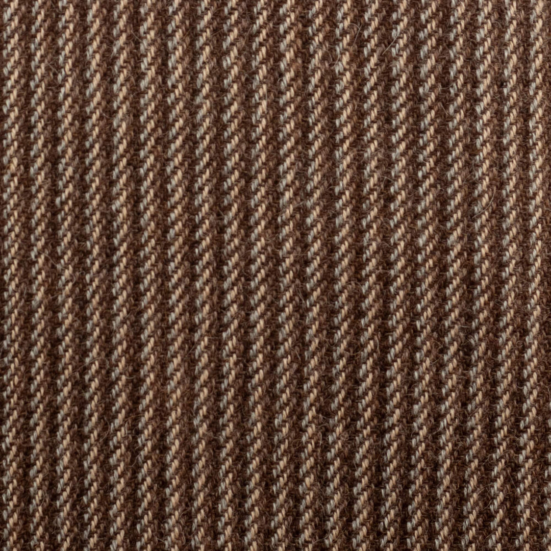 Brown Beige and Grey Scarf Hand-Woven From 100% Baby Alpaca - Andean Allure