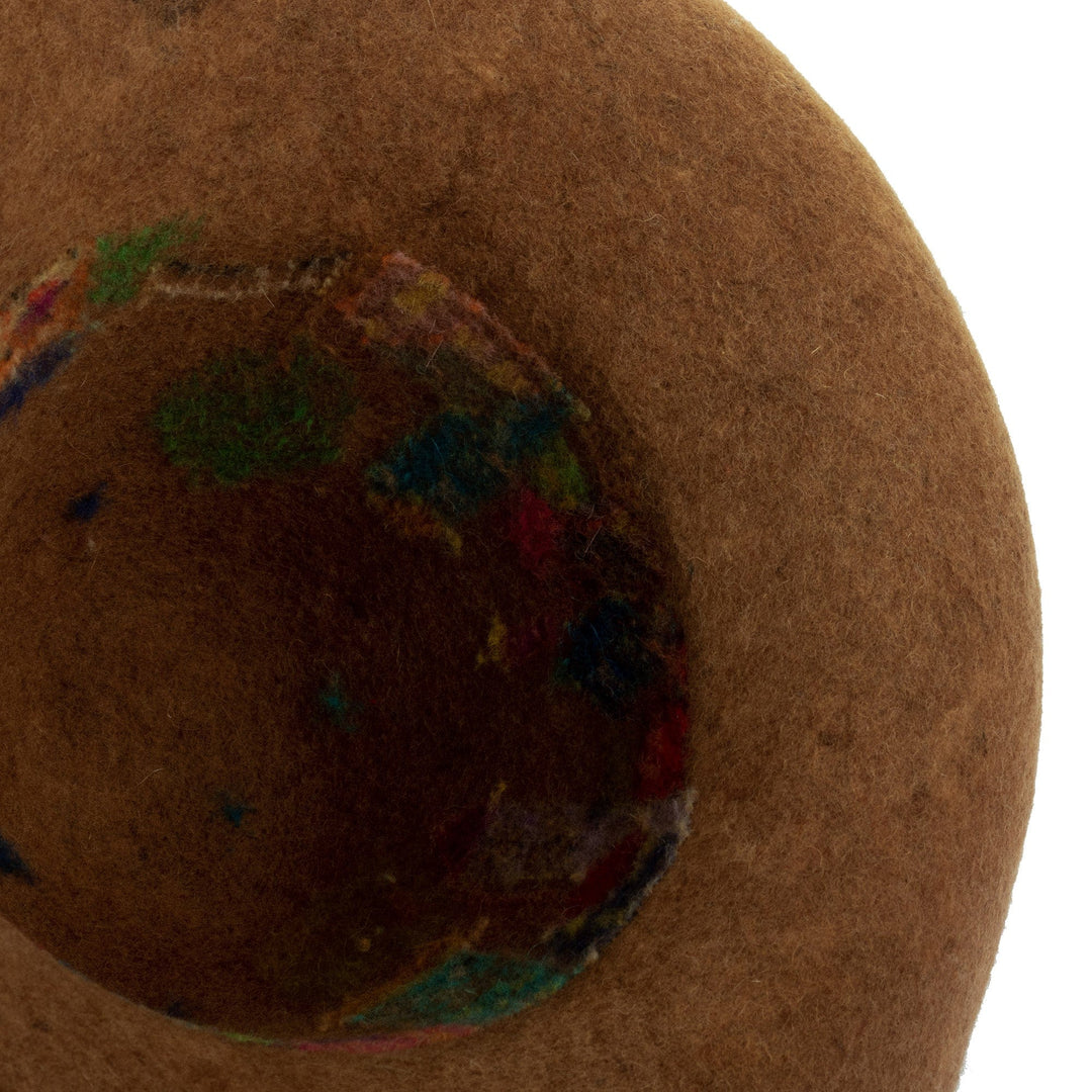 Embroidered Alpaca & Wool Blend Felt Hat Handmade in Cusco - Cusco Night