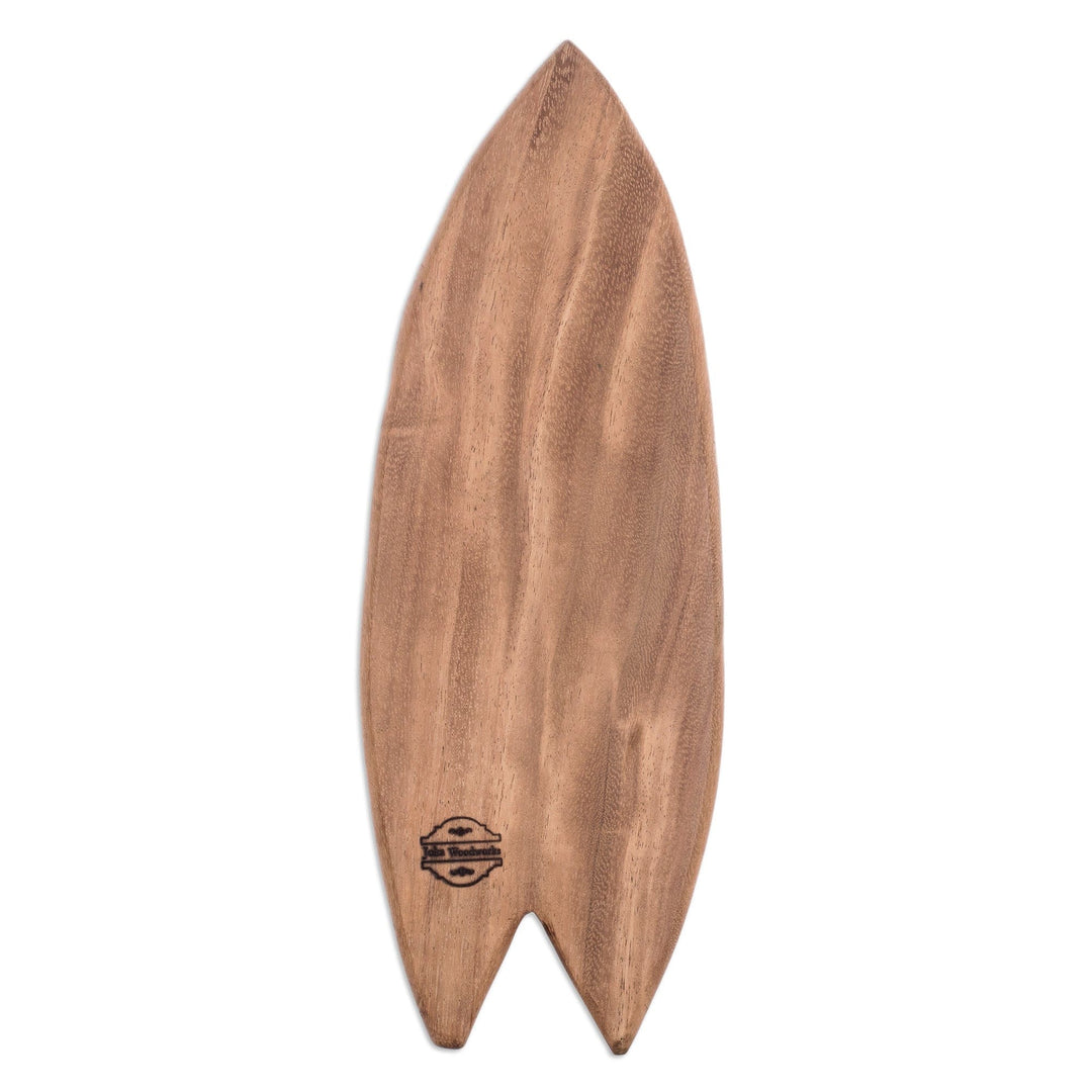 Handcrafted Geometric Conacaste Wood Cheese Board - Delicious Coasts