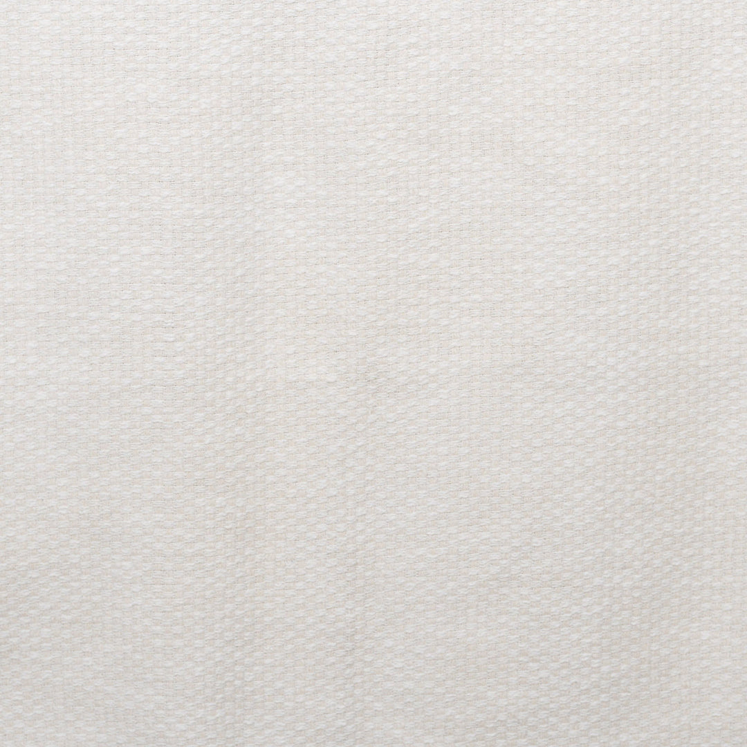 Vanilla and Snow White Cotton Throw with Dangling Tassels - Divine Appeal