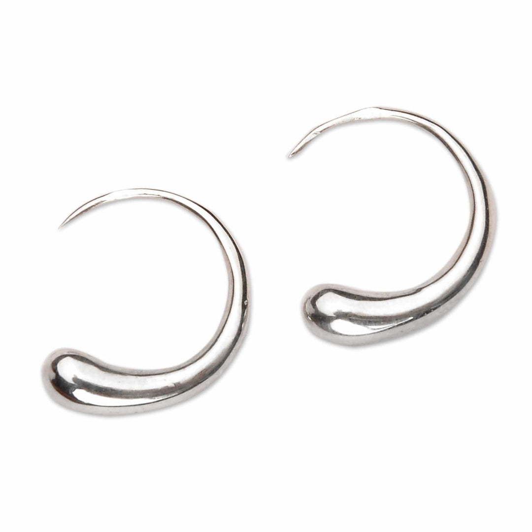 Sterling Silver Drop Earrings in a High Polish Finish - Elegant Spirit