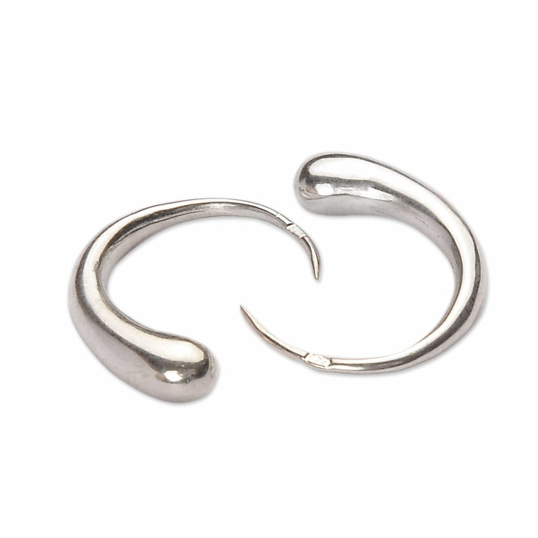 Sterling Silver Drop Earrings in a High Polish Finish - Elegant Spirit