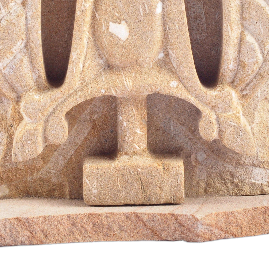 Felsite Stone Celtic Cross Sculpture Hand-Carved in Armenia - Stone Khachqar