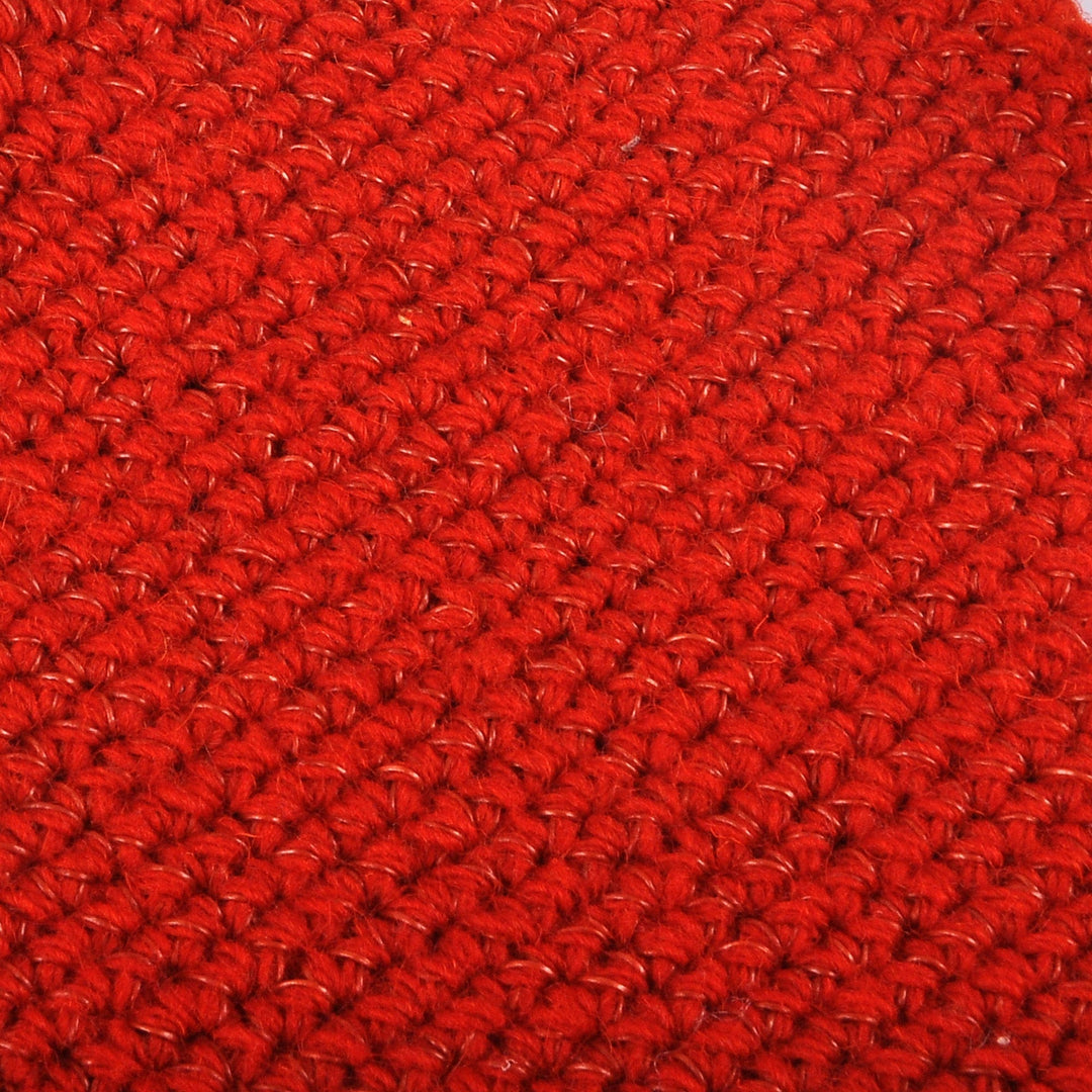 Crocheted Tote Bag in Red Handmade in Armenia - Red Vibe