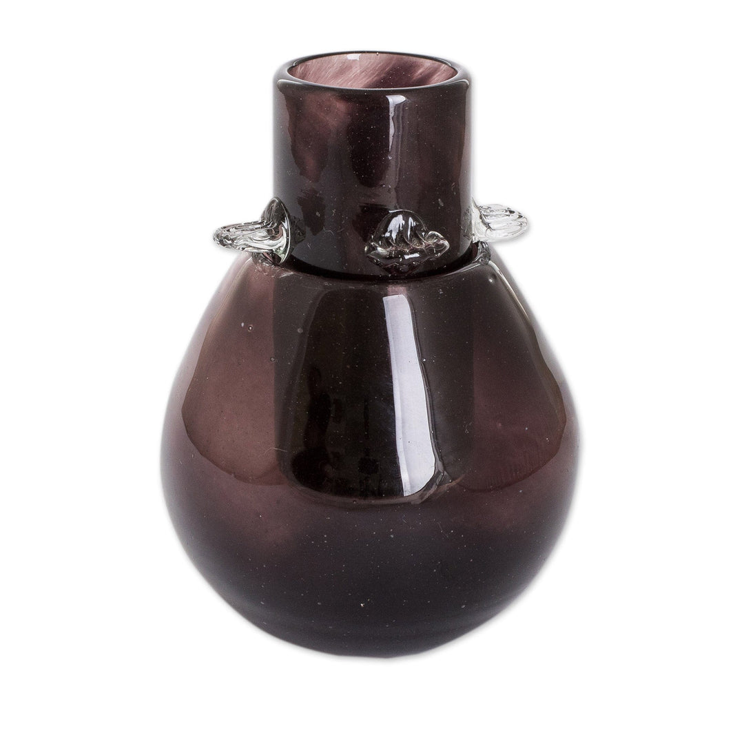 Handblown Tequila Glass and Ice Receptacle Set in Black - Shadow Shot