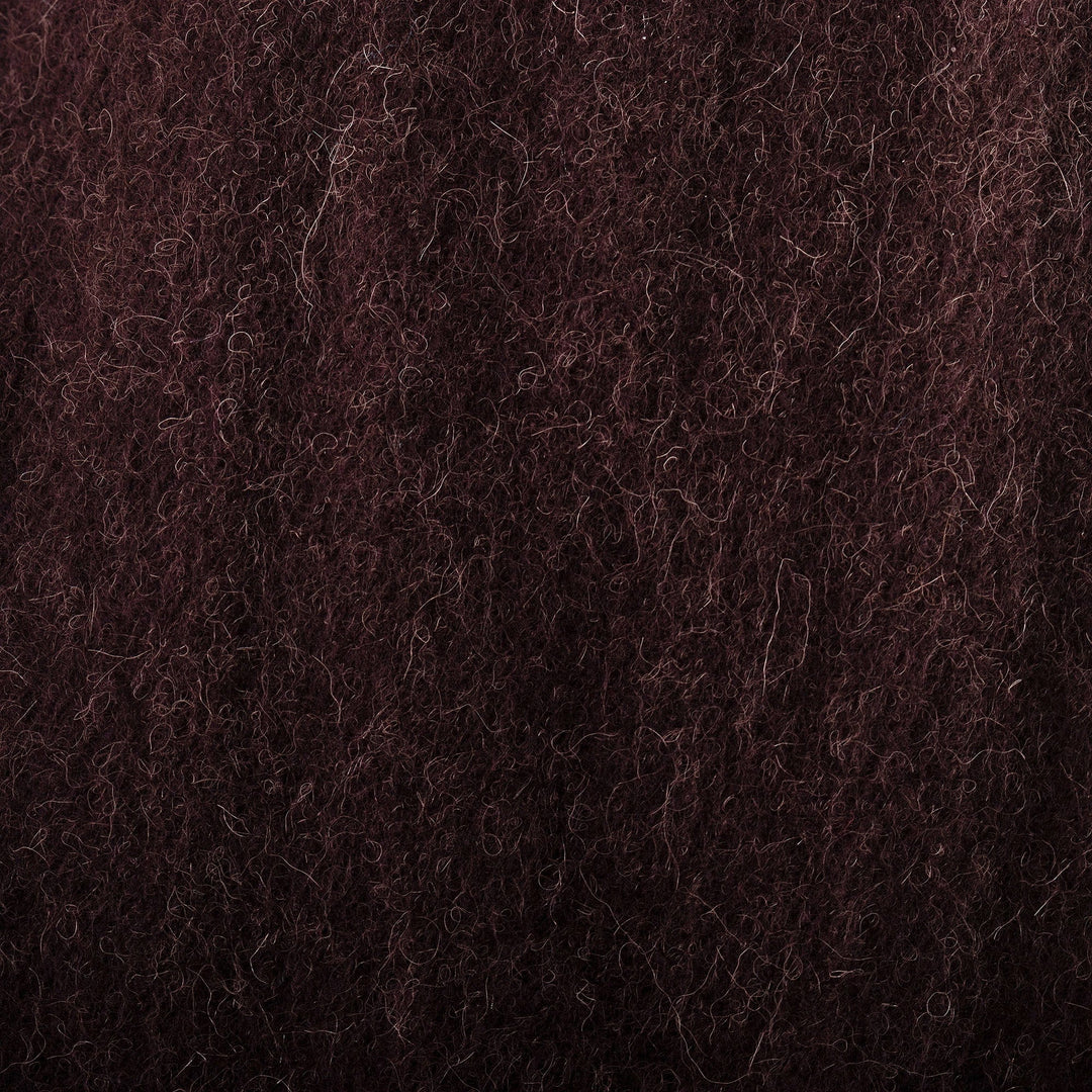 100% Alpaca Fringed Scarf in Purple Hand-Woven in Peru - Grape Harvest