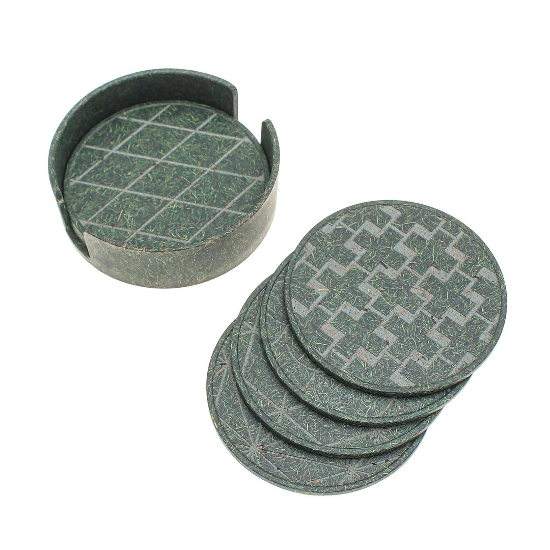 Set of 6 Loden Recycled Coconut Fiber Bio-Composite Coasters - Loden Ideas