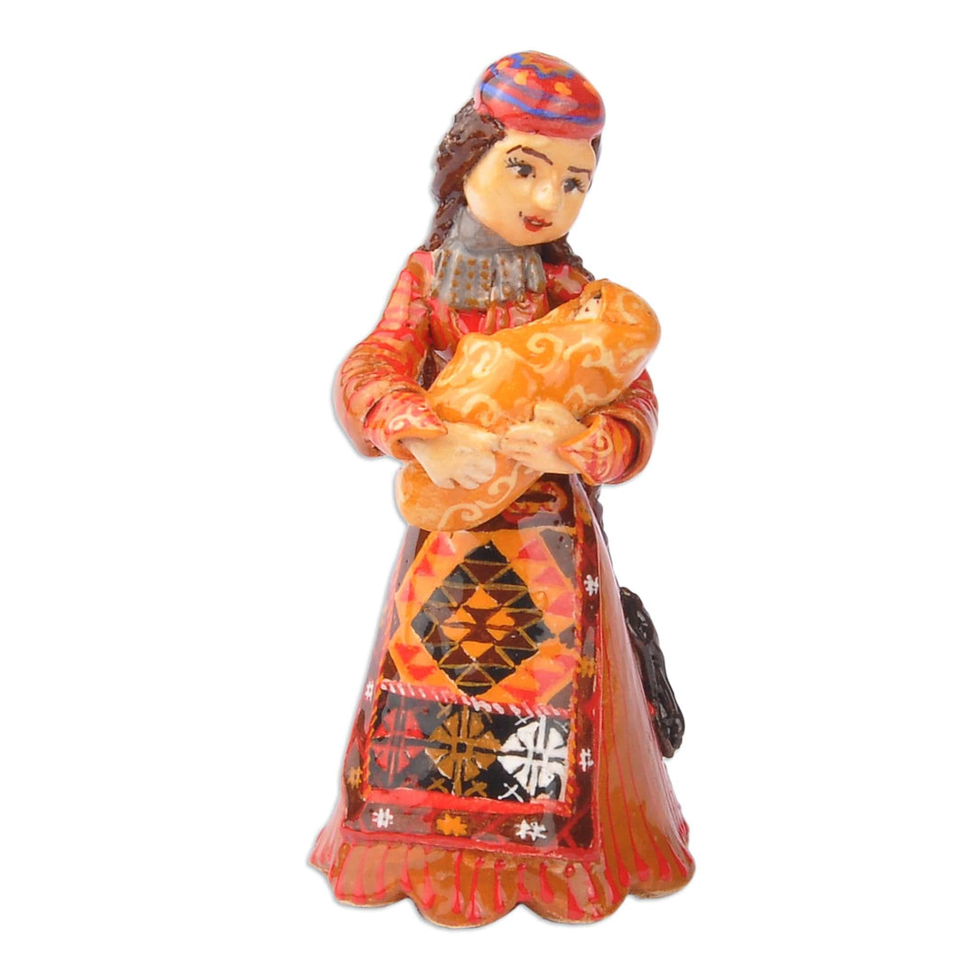 Hand-Painted Ceramic Figurine of Vaspurakan Lady - The Woman from Vaspurakan