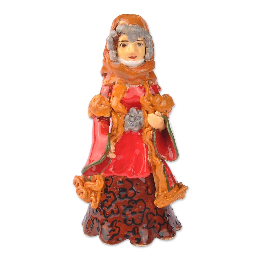 Ceramic Figurine of Woman in Armenian Traditional Costume - The Woman from Nukh
