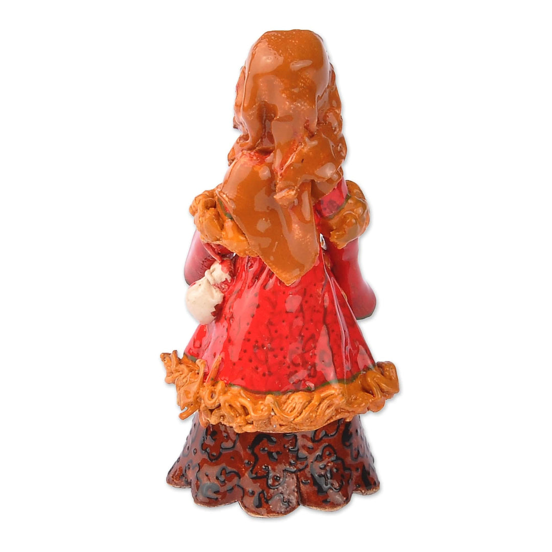 Ceramic Figurine of Woman in Armenian Traditional Costume - The Woman from Nukh