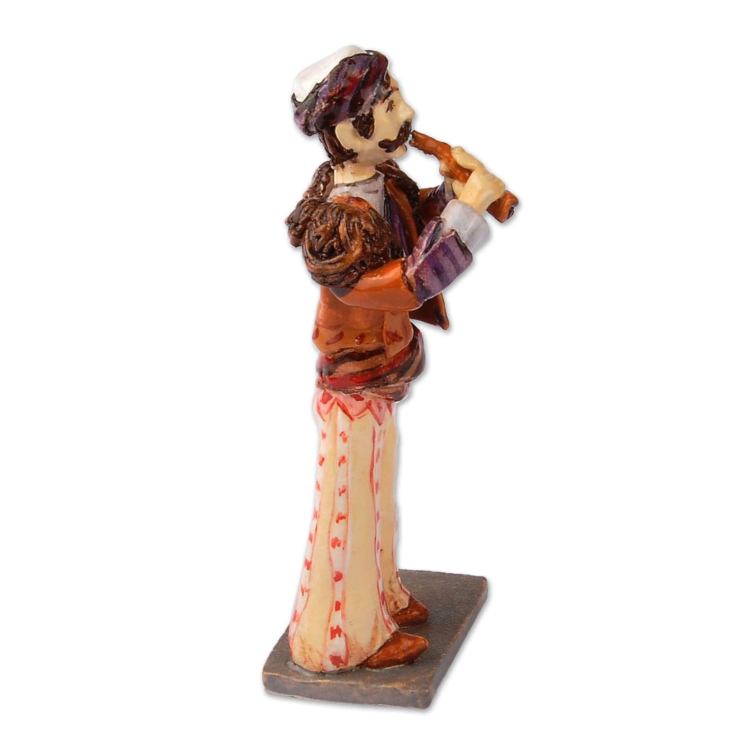 Ceramic Figurine of Man Wearing Armenian Traditional Costume - The Man from Sasun