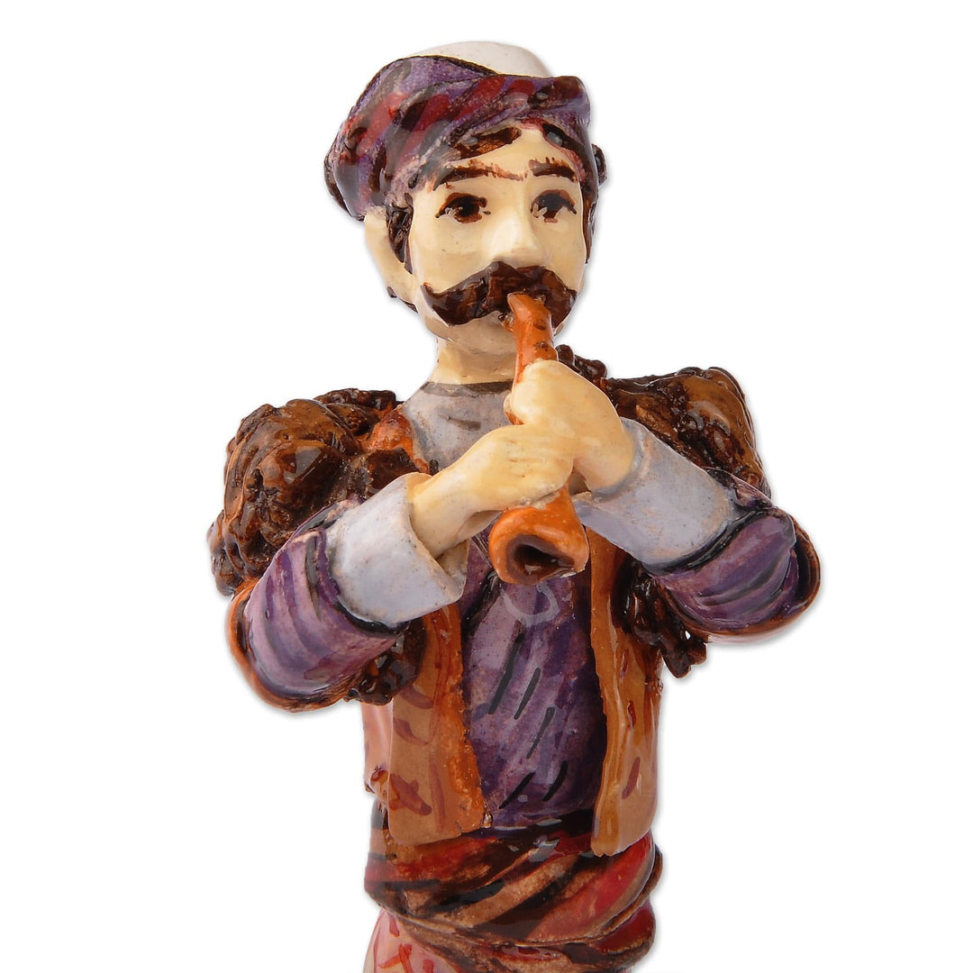 Ceramic Figurine of Man Wearing Armenian Traditional Costume - The Man from Sasun