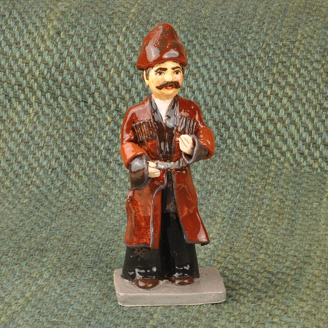 Hand-Painted Ceramic Figurine of Nukh Gentleman - The Man from Nukh