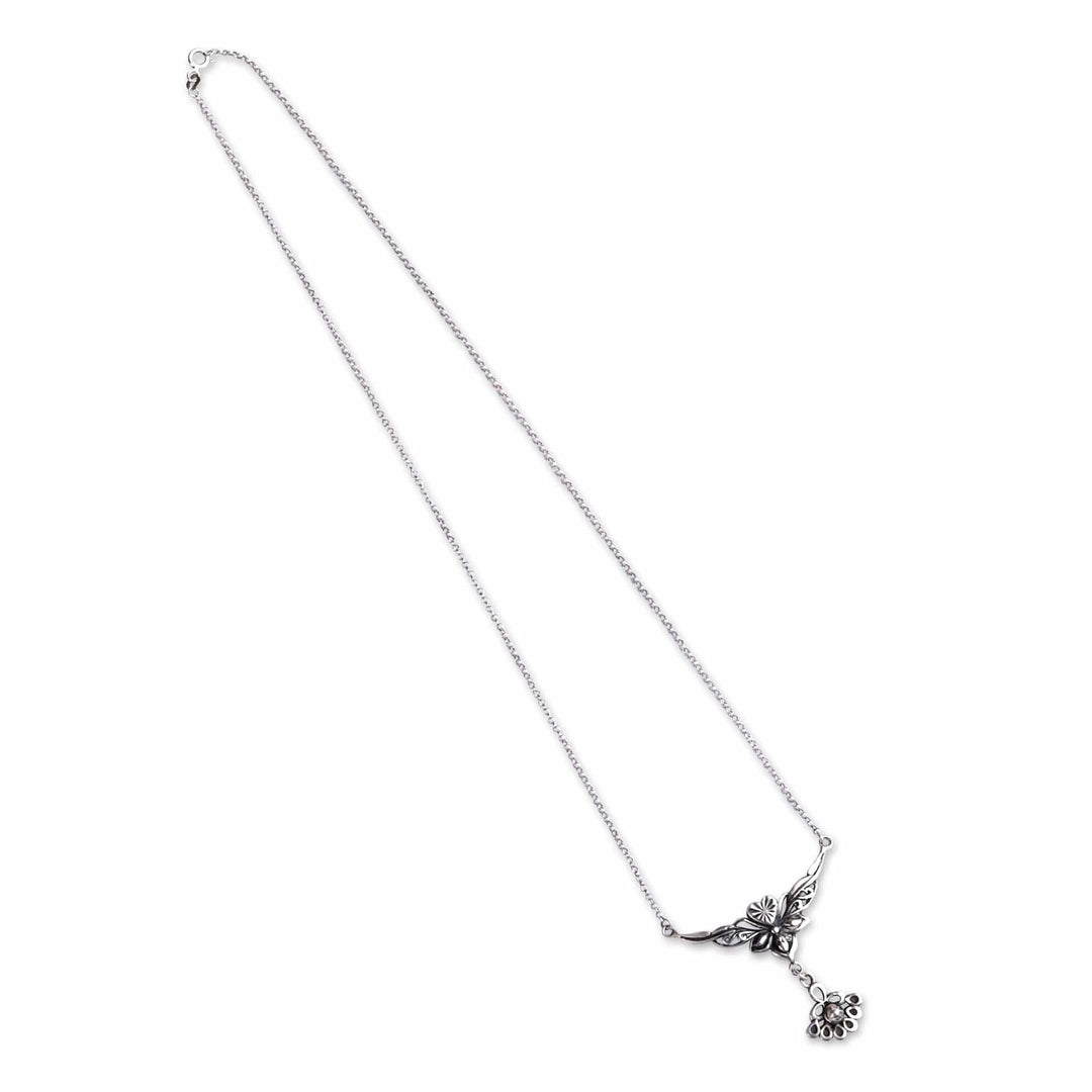 Antiqued Finish Classic Sterling Silver Pendant Necklace - Eden Blessings