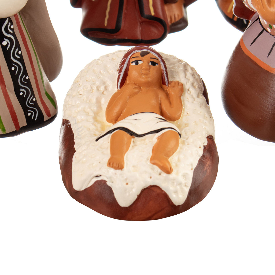 Hand-Painted Traditional Ceramic Andean Nativity Scene - Andean Miracle