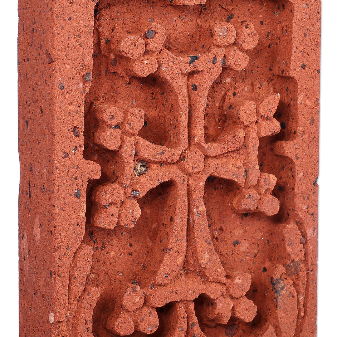 Cross-Themed Tuff Stone Khachkar Stela Sculpture - Sanahin's Khachkar