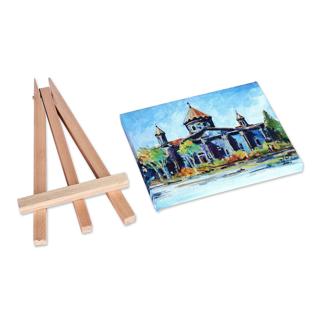 Impressionist Watercolor Painting of Cathedral at Day - Holy Mother of God Church I