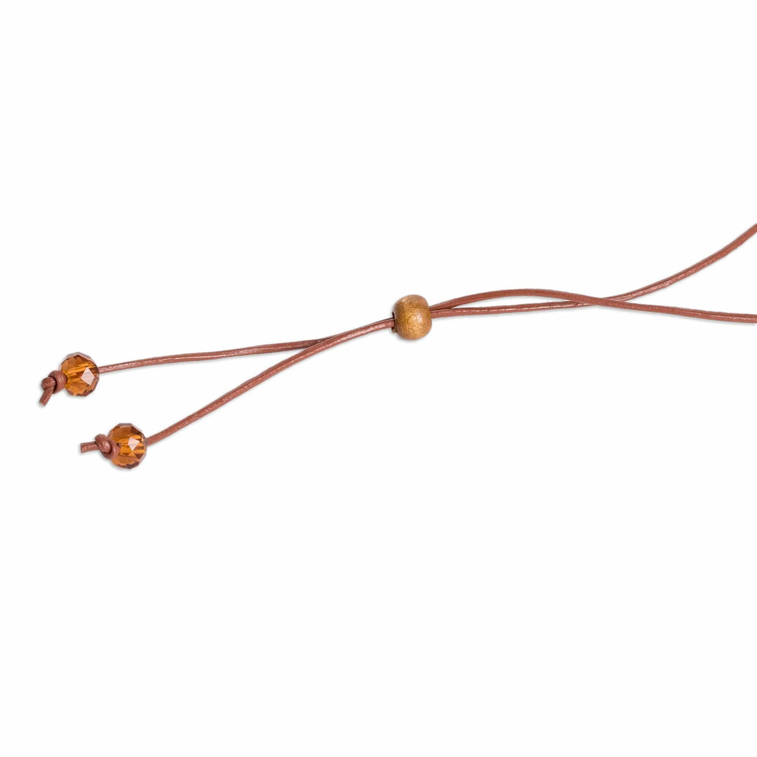 Nature-Themed Brown Multi-Gemstone Pendant Necklace - Love Your Nature