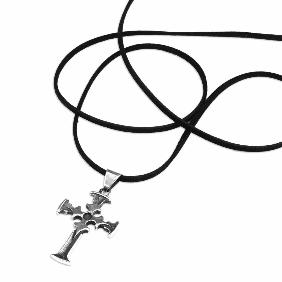 Men's Cross Sterling Silver Pendant Necklace from Armenia - My Cross