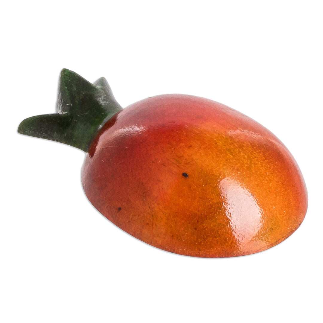 Wood Pomegranate Magnet Hand-Carved and Painted in Guatemala - Guatemalan Pomegranate