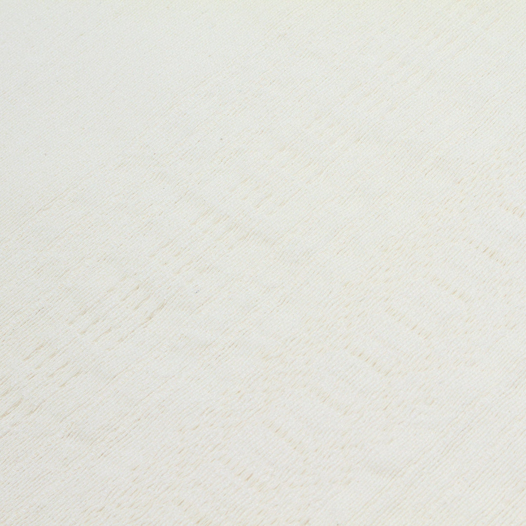 Handwoven Solid Vanilla Cotton Tablecloth with Fringes - Vanilla Gatherings