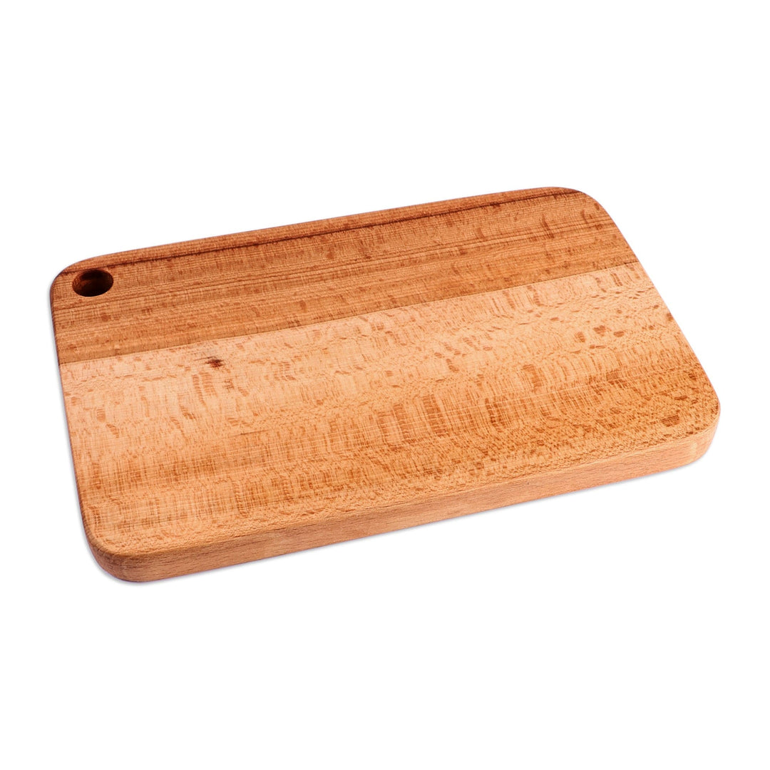 Hand-Carved Rectangular Beechwood Cutting Board from Armenia - Sylvan Cuts