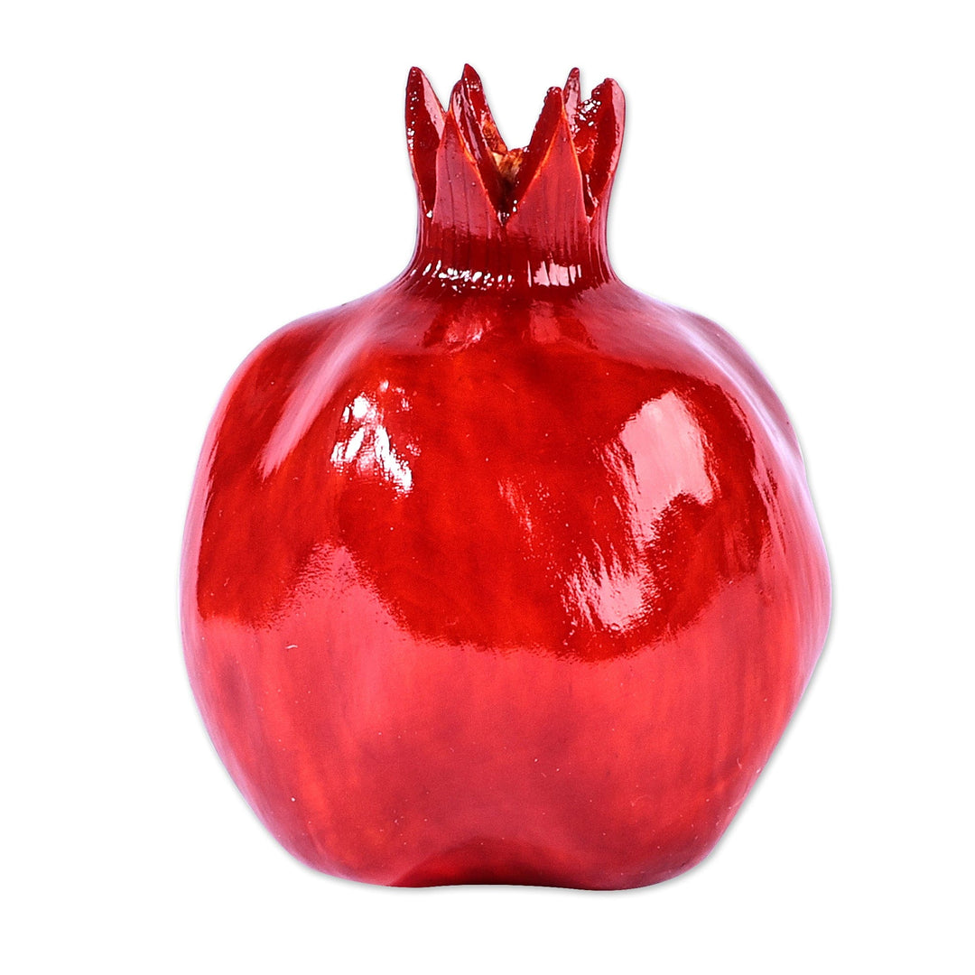 Hand-Carved Pomegranate Linden Tree Wood Figurine (Small) - Passion Icon